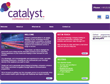 Tablet Screenshot of catalystpr.com
